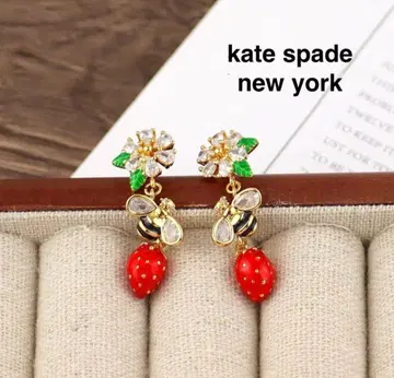 케이트 스페이드 딸기 스트로베리 필드 롱 귀걸이