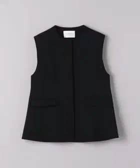 UNITED ARROWS 노카라 베스트 블랙 사이즈 38