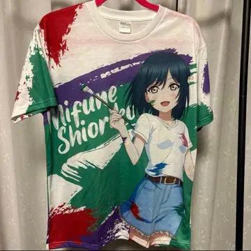 미후네 시오코 페인터 스타일 풀 그래픽 티셔츠