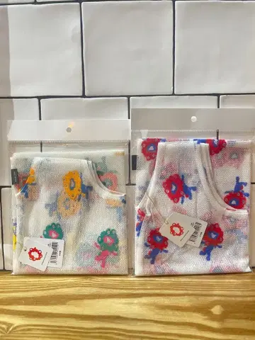 미야쿠미야쿠 레이스 에코백 보더 컬러 & 노멀 2종 세트