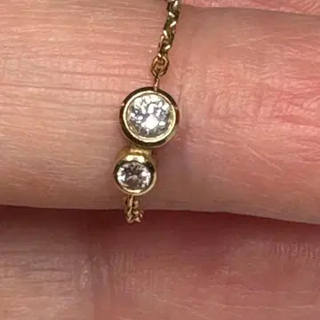 레드라인 다이아몬드 체인 반지