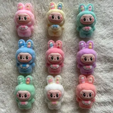 29개 세트 LABUBU 미니 피규어 LABUBU 마스코트 입상 플로키