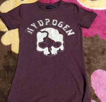 HYDROGEN 퍼플 스컬 T셔츠