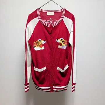 레피피 마리오 가디건 XS 여성용 자수 스카잔 레트로