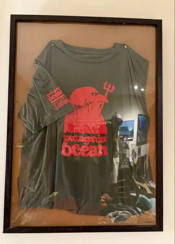 patagonia ocean 티셔츠 2005년산 사인 포함