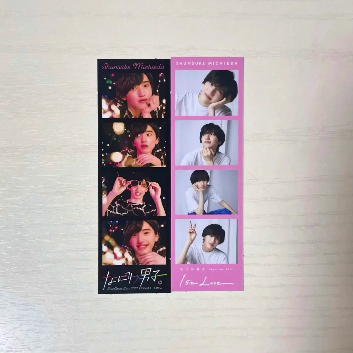 Naniwa Danshi Michieda Shunsuke four-cut photocard