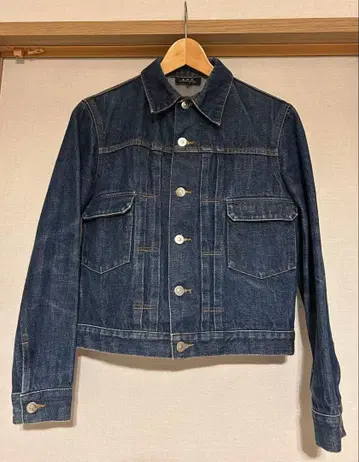 A.P.C. 빨간색 귀 데님 자켓 G 자켓 S