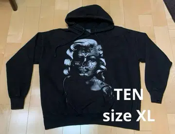 TEN 마릴린 몬로 후드티 XL 블랙
