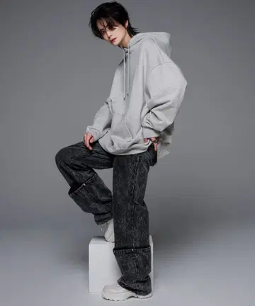 ADRER 초 헤비 웨이트 베이직 빅 후드티