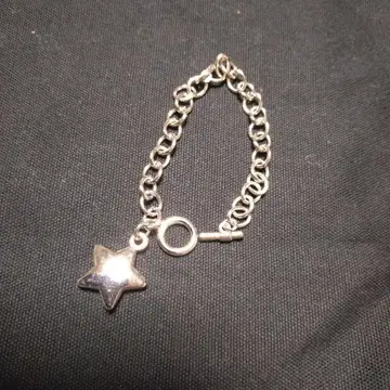 실버 별 모양 참 팔찌