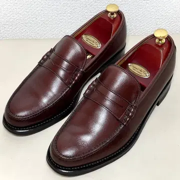 REGAL 임페리얼 그레이드 코인 로퍼 보르도 24.5EE 가죽 신발