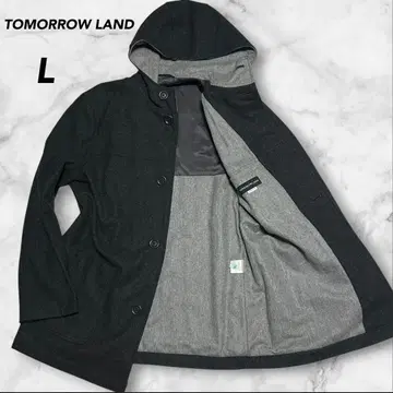 [ 새상품급 ] 투모로우랜드 후디드 코트 더블 페이스 L 캐시미어 혼방
