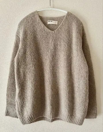 [ 미사용 ] evam eva 알파카 울 니트