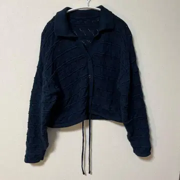 시스루 짜임 키넥 가디건