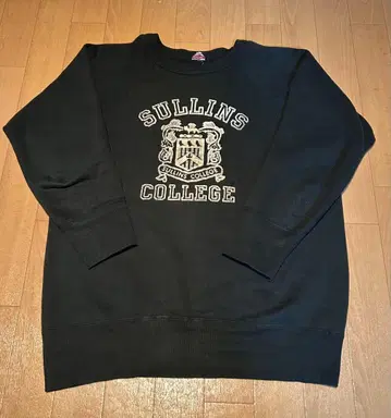 60's vintage sweatshirt black flock