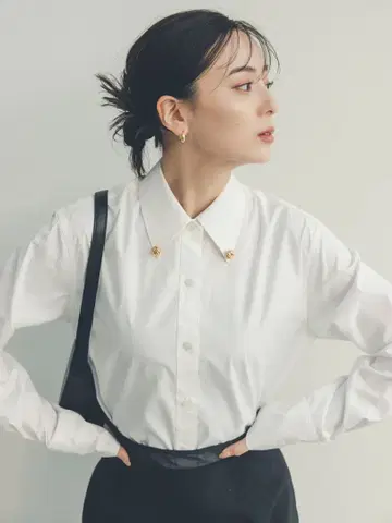 anuans 액세서리 디테일 셔츠