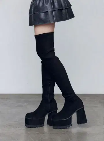 EMODA 스퀘어 핏 롱 부츠 S