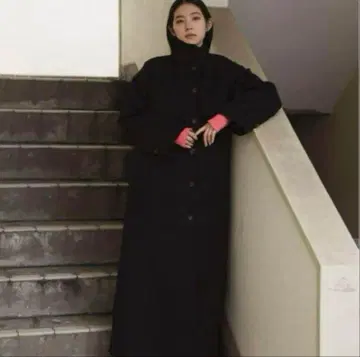 enof air long coat 에어 롱 코트 블랙