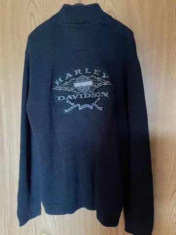 [ Harley Davidson ] 니트 집업 블루종