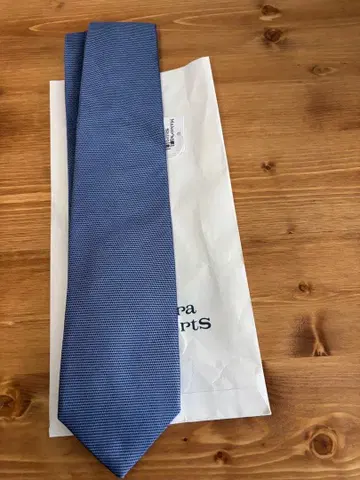 카마쿠라 셔츠 네이비 스트라이프 넥타이