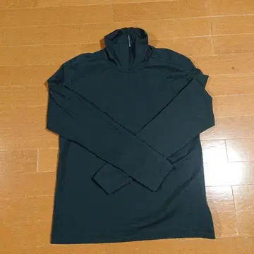 오라리 오가닉 코튼 하프 지퍼 하이넥 긴팔 T셔츠