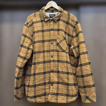 Hurley 보아 안감 체크 무늬 플란넬 자켓 사이즈 L