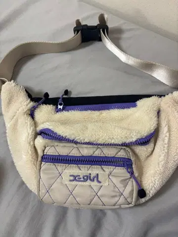 xgirl 바디백 웨스트 파우치 아이보리/네이비