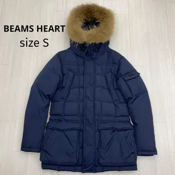 BEAMS HEART 빔즈하트 퍼 퀼트 다운 자켓
