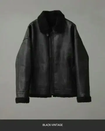 [ welise ] 헤비 무스탕 오버 사이즈 봄버 자켓