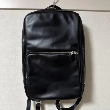 [ 컨디션 최상 ] 타케오 키쿠치 이탈리아 가죽 백팩 블랙