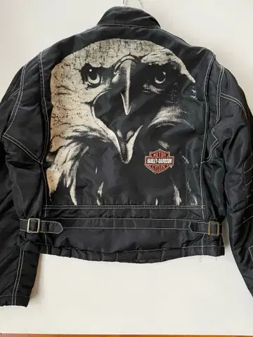 [ Harley-Davidson ] 이글 디자인 나일론 블루종 L 사이즈