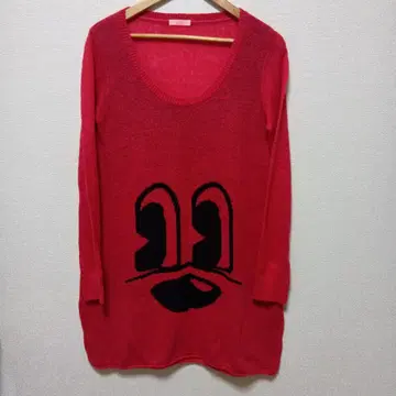 캔디 스트리퍼 롱 니트 빨간색 계열 캐릭터