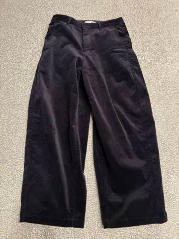 UNIQLO 코듀로이 커브 팬츠 네이비 M