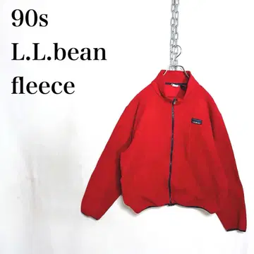 90s L.L.bean 엘엘빈 플리스 자켓 빨간색 구제 의류