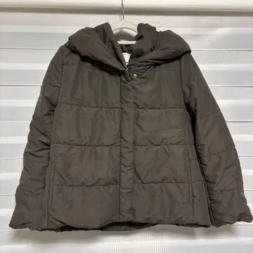 grove 후드 부착 다운 자켓 다크 브라운 L