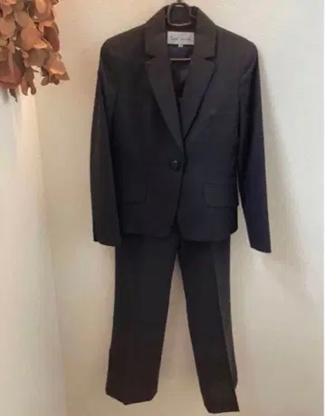여성용 블랙 비즈니스 수트 셋업 38호