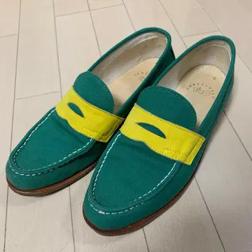 25.5cm 코인 로퍼 캔버스지