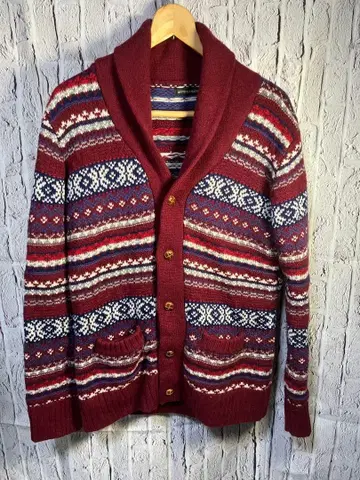 SETTING CRACKS 보르도 스트라이프 가디건 L 상당