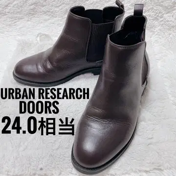 어반 리서치 도어스 사이드 고어 부츠 브라운 천연 가죽 여성용