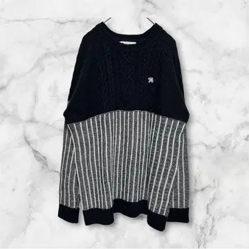 아놀드 파머 스트라이프 블랙 니트 사이즈 3