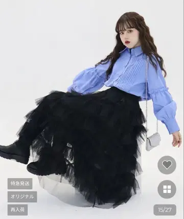 nugu visco 핀턱 셔링 셔츠