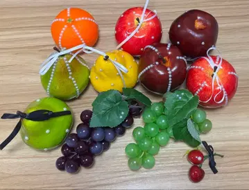 후르츠 8개 세트 펄 장식 발레코어 테이블 코디네이트