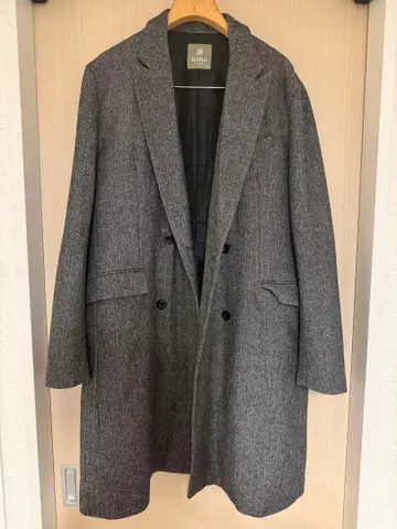 나노 유니버스 헤링본 더블 체스터 코트 XL 그레이