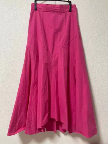 지나시스 jeanasis 플레어 스커트 핑크 롱 스커트