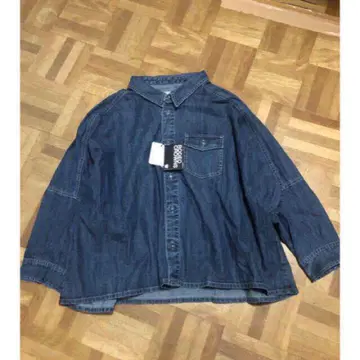 새상품 [ RODEO CROWNS ] 오버 사이즈 돌먼 데님 셔츠