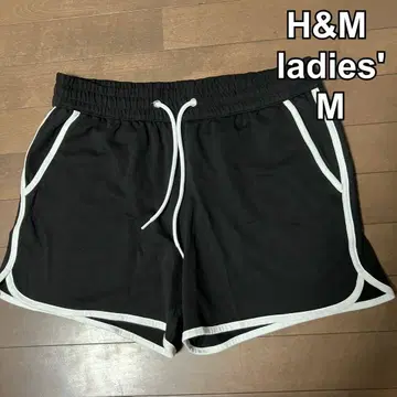 H&M 새상품 여성용 숏팬츠 릴랙스 스포츠 요가 블랙 M