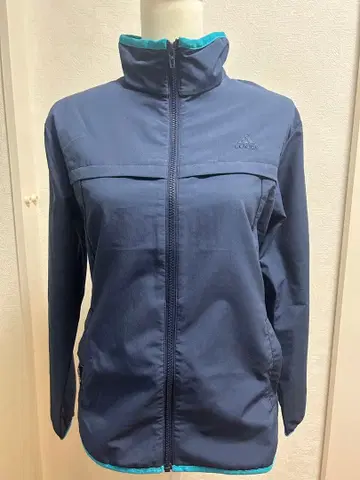 adidas 네이비 climalite 저지 하이넥 긴팔 (M)