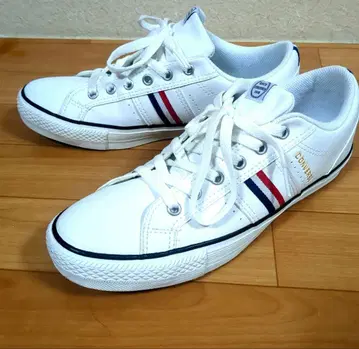 CONVERSE 화이트 스트라이프 스니커즈 25cm