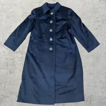 캐시미어 코트 네이비