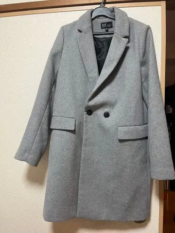 ZARA TRF Collection 그레이 체스터 코트 M